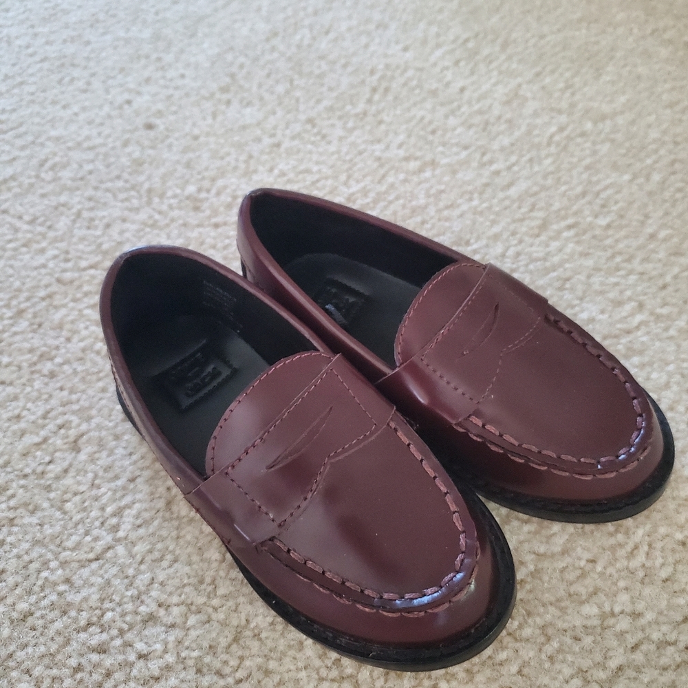 Janie & Jack size 5 Leather Loafers